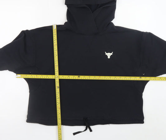 Womens UK Size S Under armour Black Pullover Hoodie