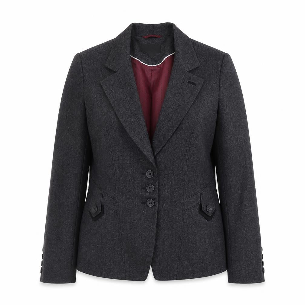 Next Women's Grey Classic Blazer Size 12 Lined Work Jacket
