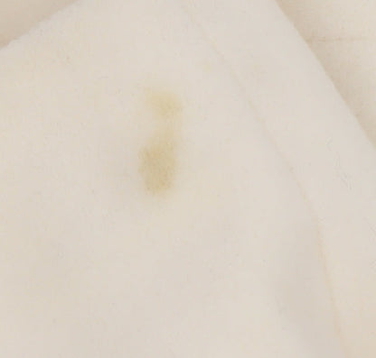 Marks and Spencer Women’s Ivory Long Wool Blend Overcoat Size 18