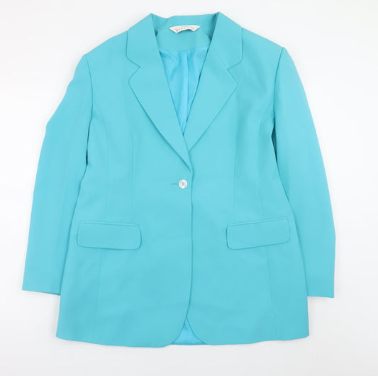 Womens UK Size 18 Modern Classics Regular Blue Blazer