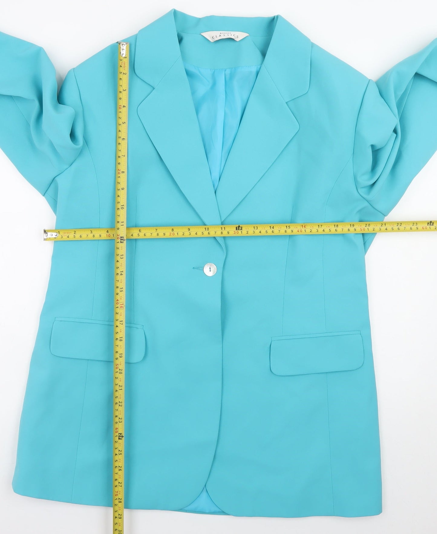 Womens UK Size 18 Modern Classics Regular Blue Blazer