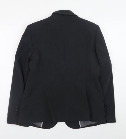 Marks and Spencer Women Black Size 16 Blazer Jacket Workwear