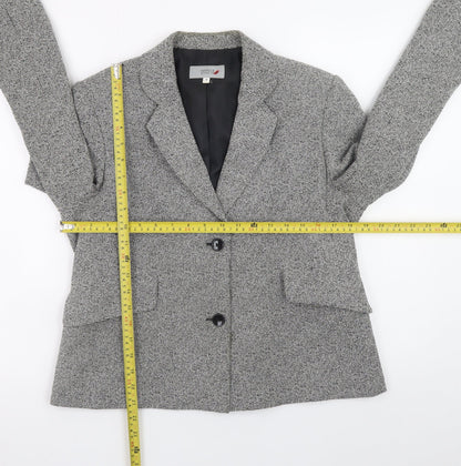 Marks and Spencer Women’s Grey Check Blazer Jacket Size 14