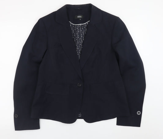 Marks and Spencer Women’s Blue Size 16 Blazer Jacket Lined Workwear