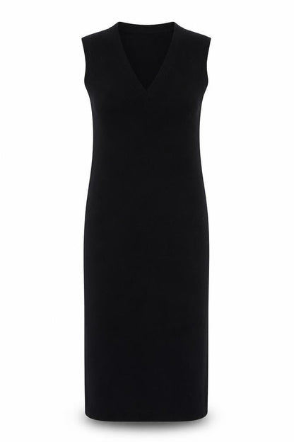 Tu Women’s Black Cotton Bodycon Knit Sleeveless Dress Size 8