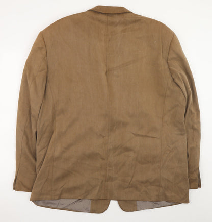Oakman Men's Brown Classic Blazer Jacket Size 46