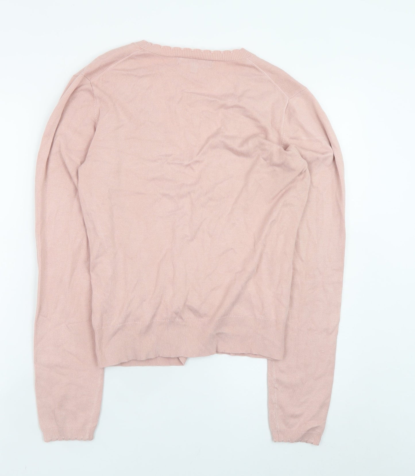 Womens UK Size M Crew Clothing Company Pink Wrap Jumper