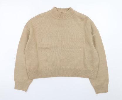 New Look Women’s Beige Mock Neck Petite L Jumper