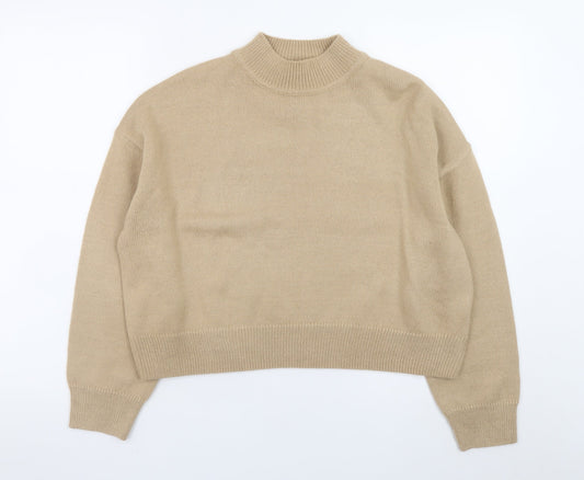 New Look Women’s Beige Mock Neck Petite L Jumper
