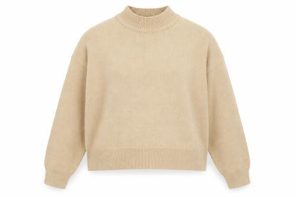 New Look Women’s Beige Mock Neck Petite L Jumper