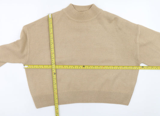 New Look Women’s Beige Mock Neck Petite L Jumper