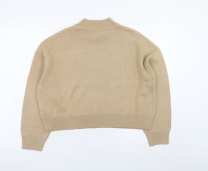 New Look Women’s Beige Mock Neck Petite L Jumper