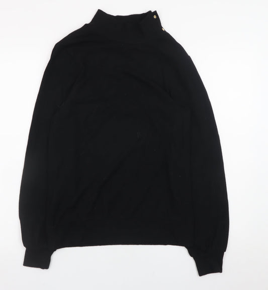 Next Women’s Black Mock Neck Long Sleeve Pullover Jumper Size S