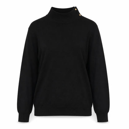 Next Women’s Black Mock Neck Long Sleeve Pullover Jumper Size S