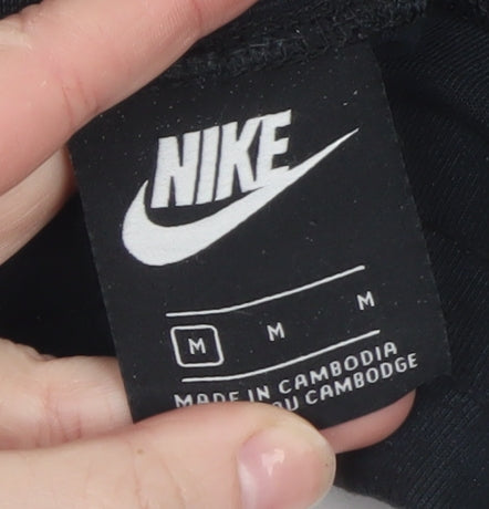 Nike Men’s Black Jogger Trousers M Regular Cotton Blend