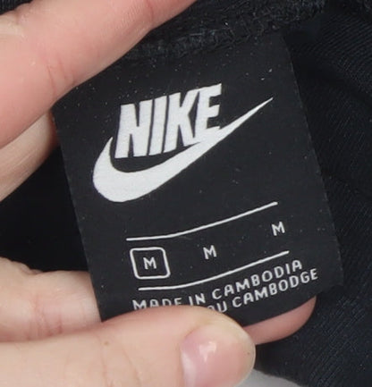 Nike Men’s Black Jogger Trousers M Regular Cotton Blend