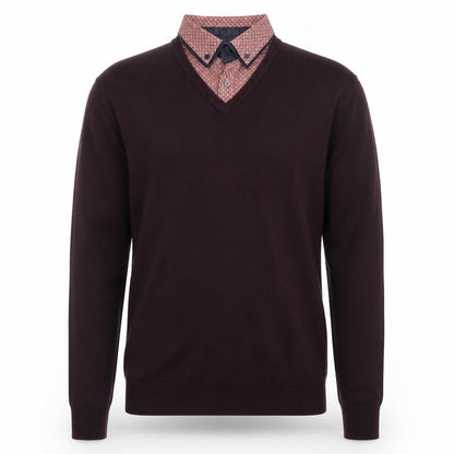 Mens UK Size M NEXT Brown Pullover Jumper
