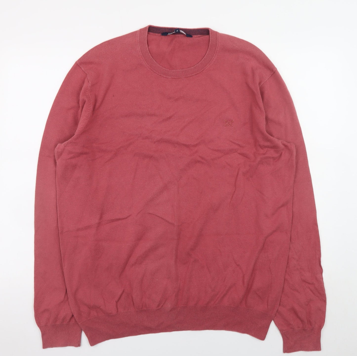 Mens UK Size XL Crew Clothing Company Red Pullover Jumper