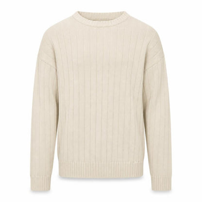 Mens UK Size L Cottonloom Beige Pullover Jumper