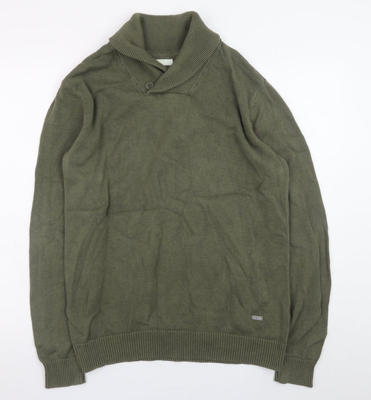 Mens UK Size L adidas Green Pullover Jumper