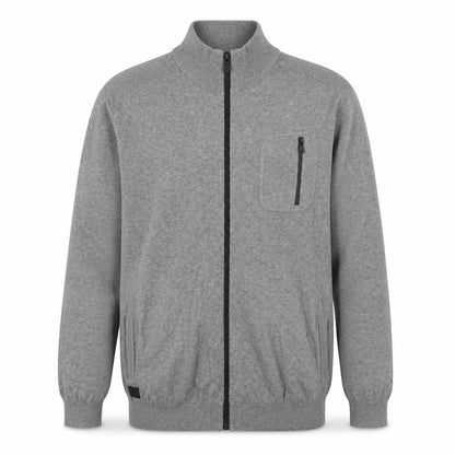 Dissident Men's Grey Full Zip Cotton Jumper XL