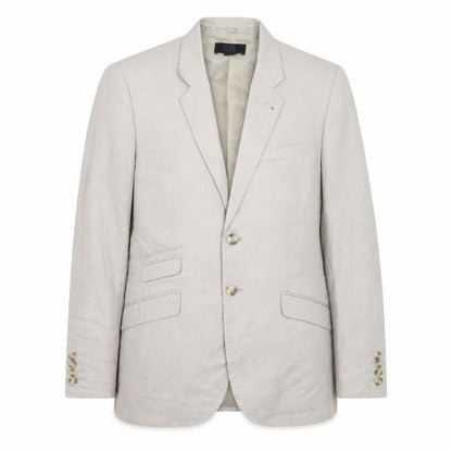 H&M Women’s Beige Linen Blend Blazer Size 20 Regular Fit