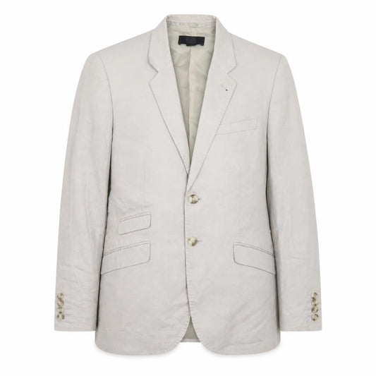 H&M Women’s Beige Linen Blend Blazer Size 20 Regular Fit