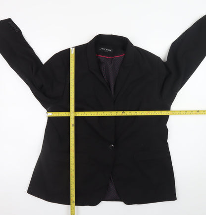 Next Petite Women's Black Blazer Jacket Size 18P Classic Formal Workwear