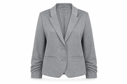 H&M Women’s Grey Blazer Size 14 Regular Fit Lined Jacket