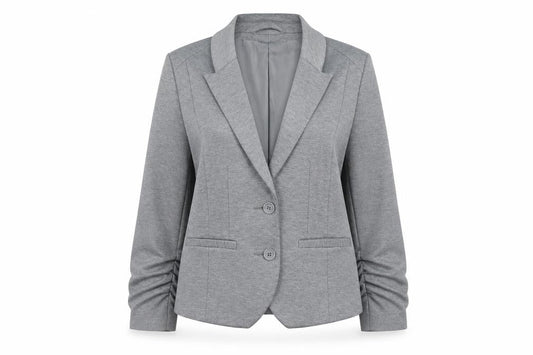 H&M Women’s Grey Blazer Size 14 Regular Fit Lined Jacket