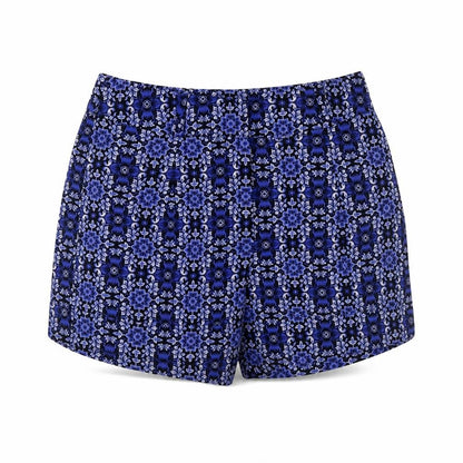 Forever 21 Womens Blue Floral Print XS High Rise Shorts