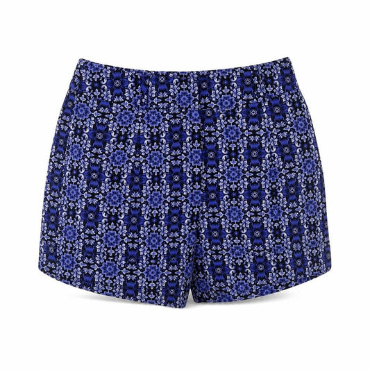 Forever 21 Womens Blue Floral Print XS High Rise Shorts