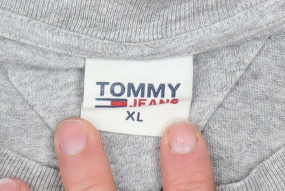 Mens UK Size XL Tommy Jeans Grey  T-Shirt