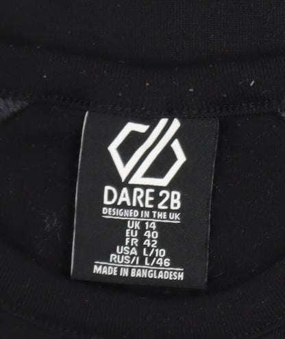 Dare 2b Womens Black Long Sleeve Polyester Active Top Size 14