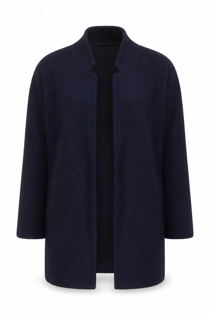 Marks and Spencer Women's Blue Mid-Length Open Front Coatigan Size 12