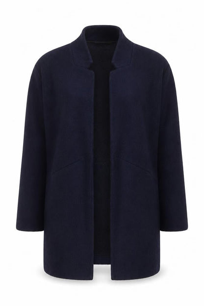 Marks and Spencer Women's Blue Mid-Length Open Front Coatigan Size 12