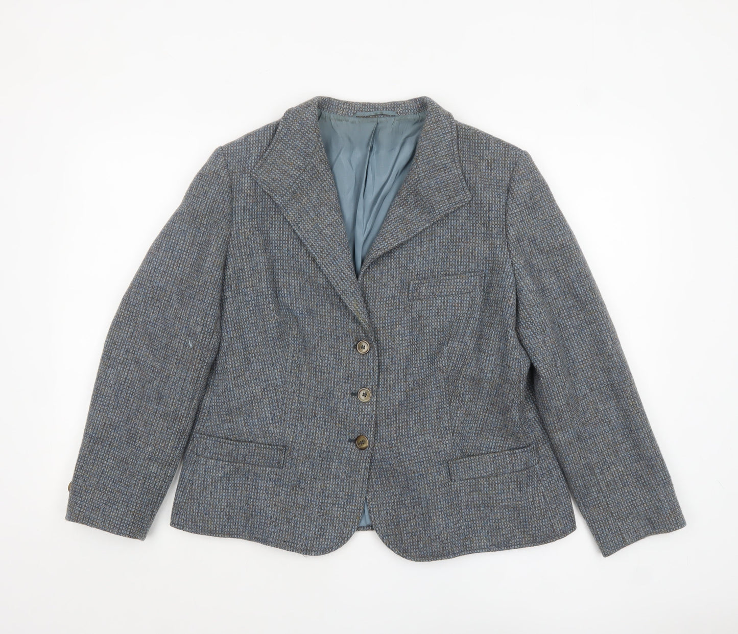 Womens UK Size 16 Felicitas Queisser Regular Blue Blazer