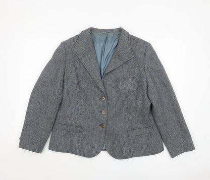 Womens UK Size 16 Felicitas Queisser Regular Blue Blazer