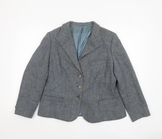 Womens UK Size 16 Felicitas Queisser Regular Blue Blazer
