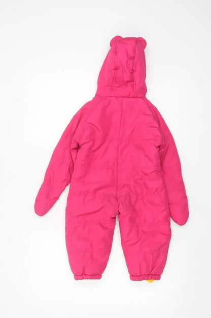 Regatta Unisex Baby Pink Snowsuit 6-12 Months Hooded Waterproof Winter Suit
