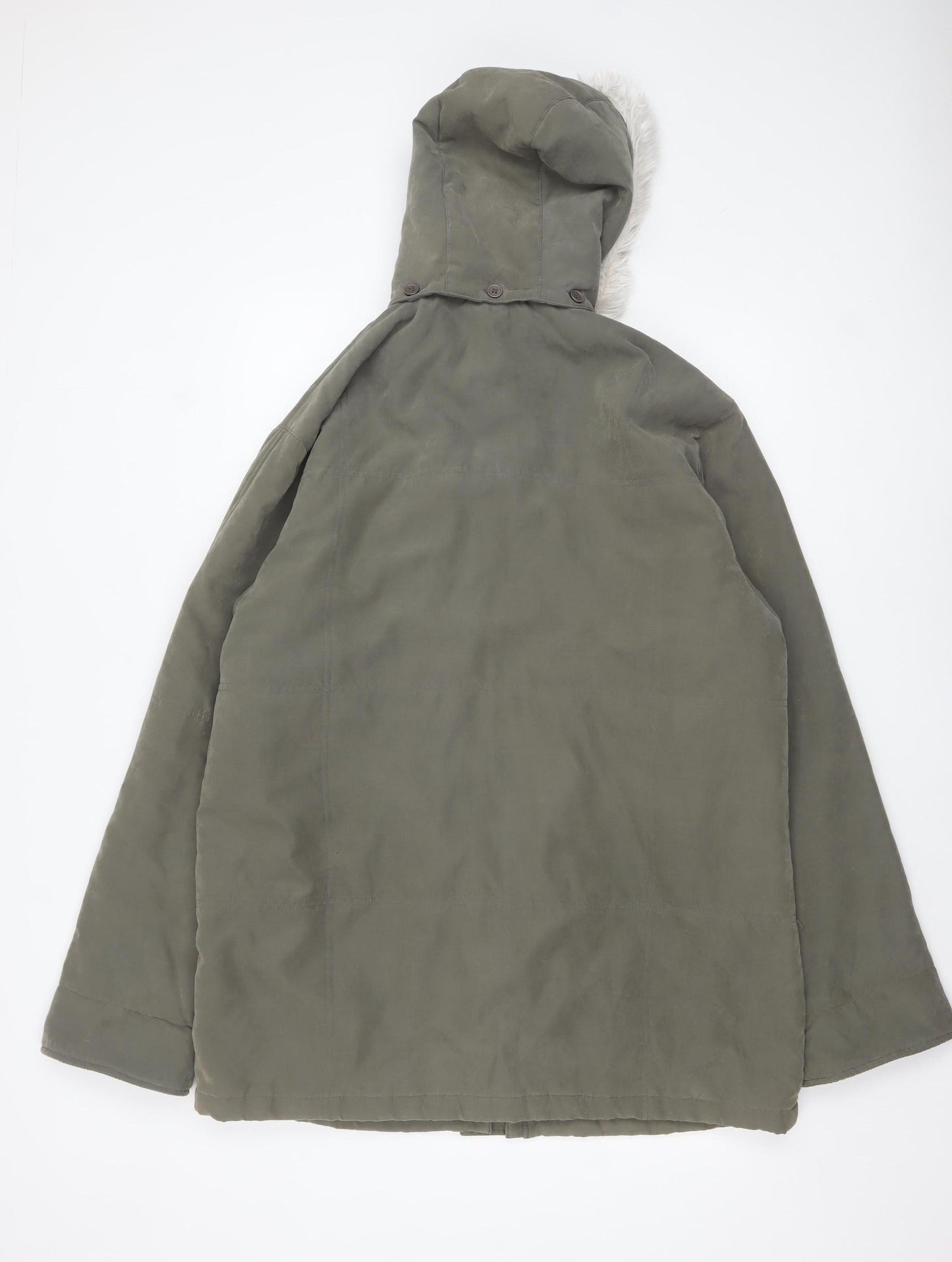 Womens UK Size 18 YS Collection Green Parka Coat