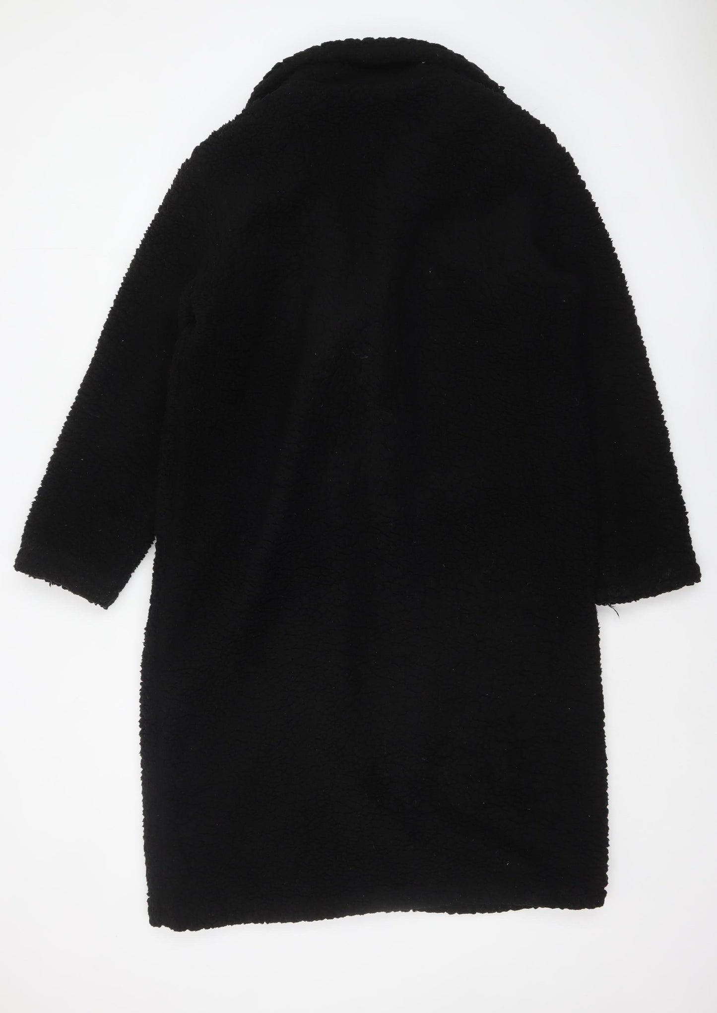 Womens UK Size 12 Brave Soul Black Overcoat