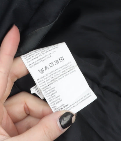 Mountain Warehouse Men's Black XS Hooded Water Resistant Parka Jacket