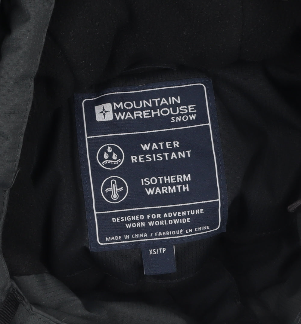 Mountain Warehouse Men's Black XS Hooded Water Resistant Parka Jacket