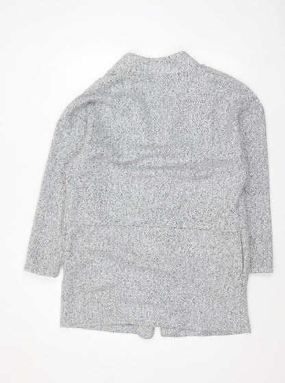 Marks and Spencer Womens Grey Size 14 Tweed Coatigan