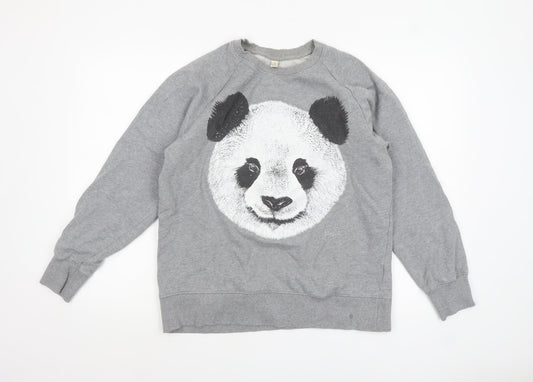 Womens UK Size L Earth Positive Grey Pullover Sweatshirt
