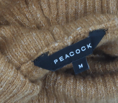 Peacocks Womens Brown Roll Neck Knit Jumper Size M