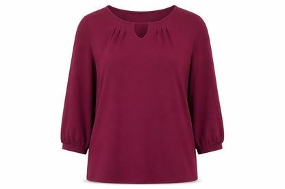 Thought Women’s Purple 3/4 Sleeve Tunic Blouse Size 12