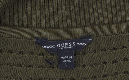 Guess Women Green Bodycon Knit Cut Out Dress Size 12