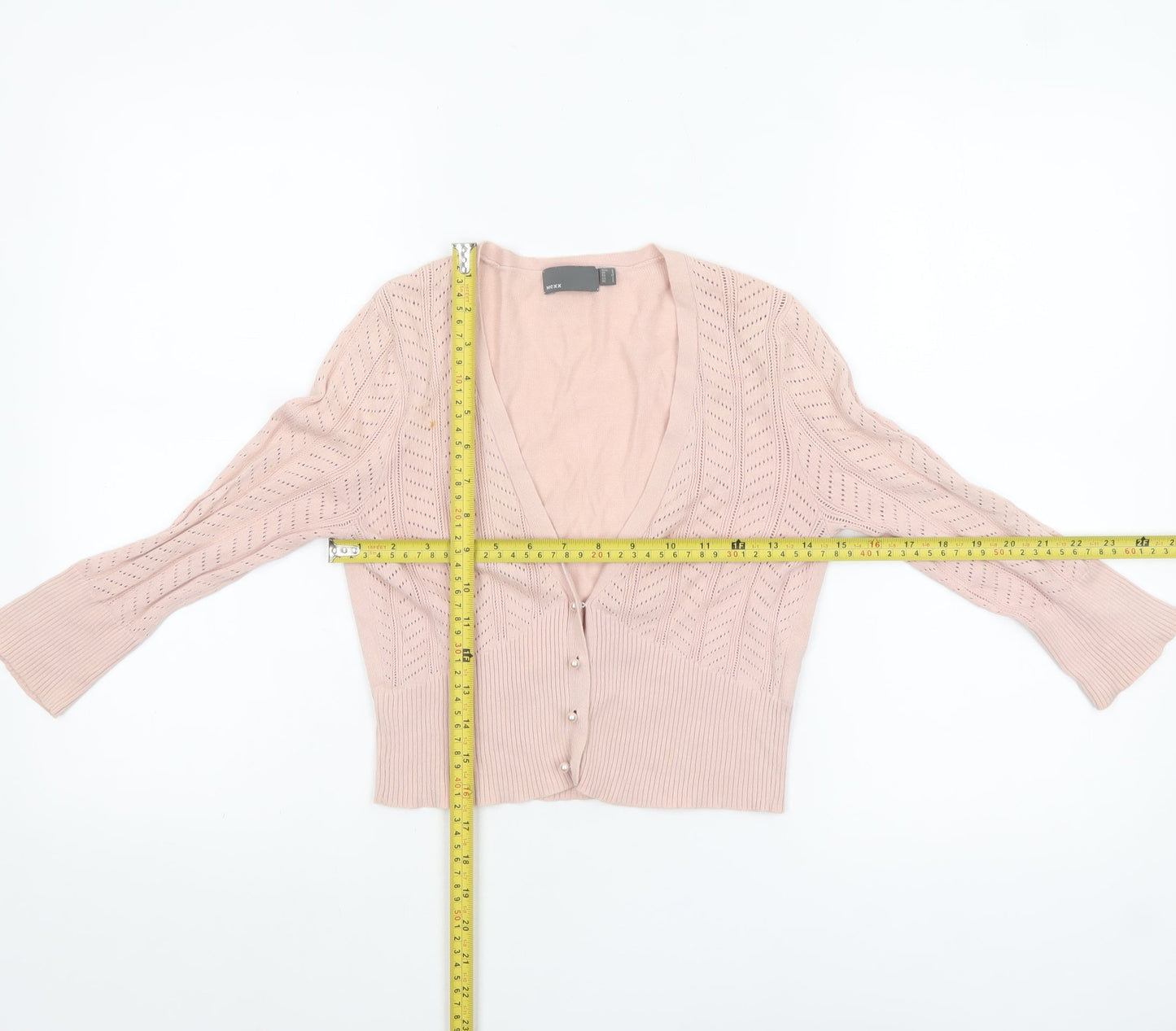 Womens UK Size S Mexx Pink Cardigan Jumper